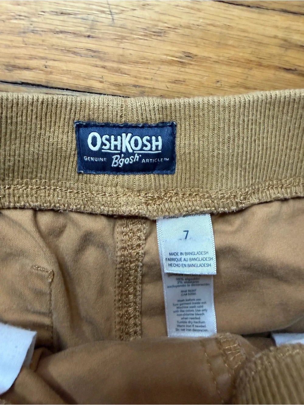 oshkosh boys 7 pull on shorts
